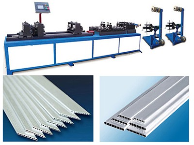 Machine à couper et rigidifier les tubes micro-canaux en aluminium